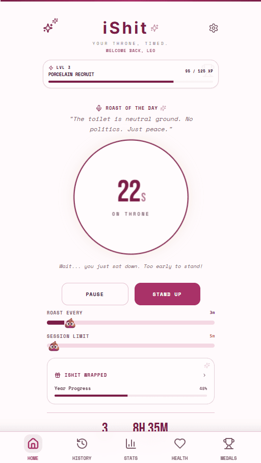 Plum Throne iShit Plus theme screenshot